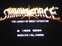 une photo d'Ã©cran de Shining Force sur Sega Megadrive